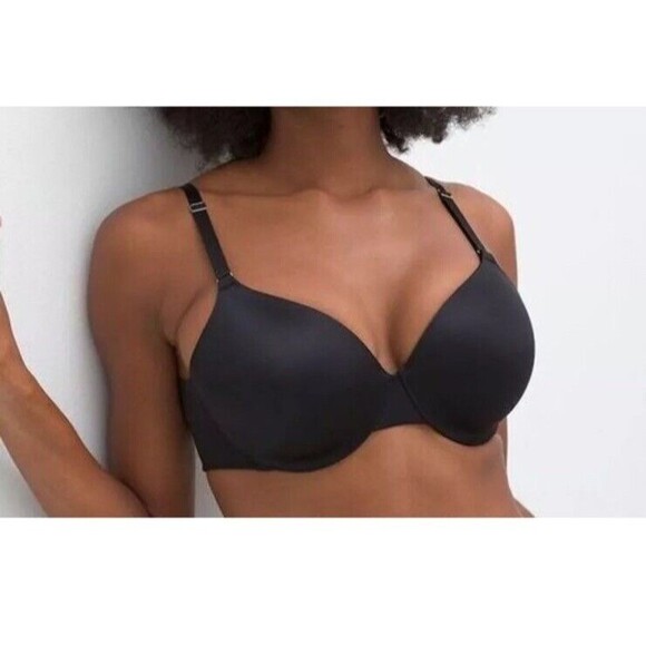 SOMA Vanishing 360 Perfect Coverage Bra Black Size 42DDD Underwire New Smoothing - Picture 1 of 4